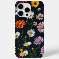 Cute flowers in a dark background