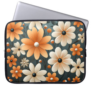 Cute flowers laptop sleeve