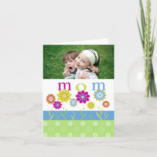 Cute Flowers Mother's Day Photo Card