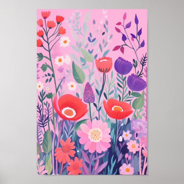 Cute Flowers Poster (Front)