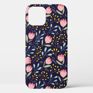 Cute flowers seamless pattern iPhone 12 case