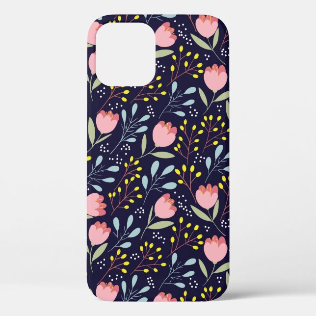 Cute flowers seamless pattern Case-Mate iPhone case (Back)