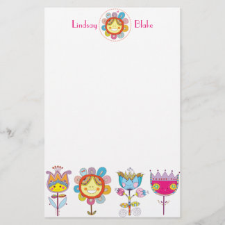 Cute Flowers Stationery