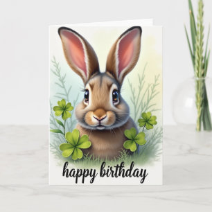 Cute Fluffy Animal Birthday Card