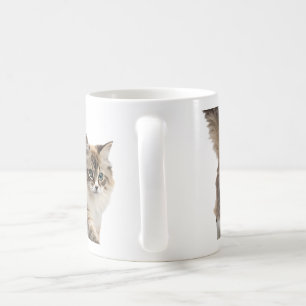 cute fluffy cat coffee mug