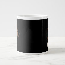 Cute Fluffy Cat Peeking Custom Coffee Mug