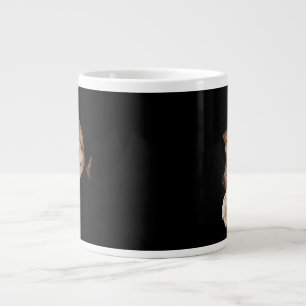 Cute Fluffy Cat Peeking Custom Coffee Mug