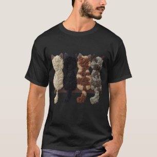 Cute Fluffy Cats Wall Art – Cozy Cat Illustration T-Shirt