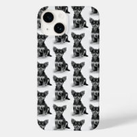 Cute Fluffy Chihuahua Puppy Pattern