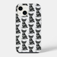 Cute Fluffy Chihuahua Puppy Pattern