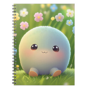 Cute Fluffy Creature Journal - Soft Touch Notebook