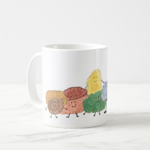 Cute Fluffy Creatures on a Coffee Mug