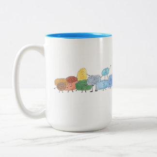 Cute Fluffy Creatures on a Coffee Mug
