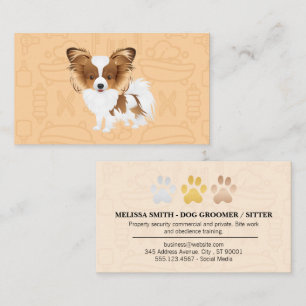Cute Fluffy Dog   Animal Care Business Card