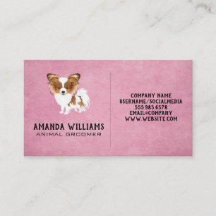 Cute Fluffy Dog Business Card