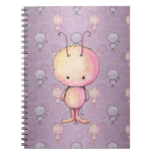 Cute Fluffy Fuzzy Monsters Notebook