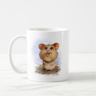 Cute Fluffy Hamster Cartoon Coffee Mug