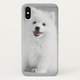 Cute Fluffy Japanese Spitz Puppy iPhone X Case