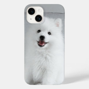 Cute Fluffy Japanese Spitz Puppy Case-Mate iPhone 14 Case