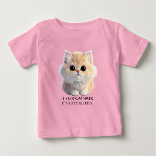 Cute fluffy orange and white kitten cat baby T-Shirt
