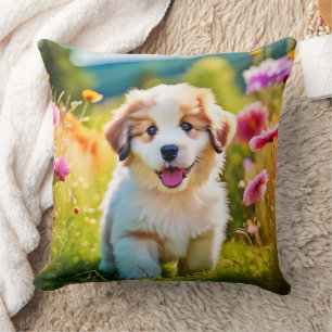 Cute Fluffy Puppy Cushion