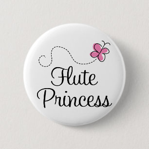 Cute Flute Princess 6 Cm Round Badge