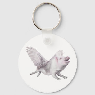 Cute Flying Pig Keychain When Pigs Fly Key Chain