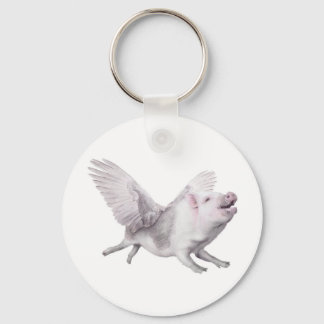 Cute Flying Pig Keychain When Pigs Fly Key Chain