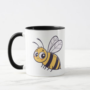 Cute flying queen honey bee Mug