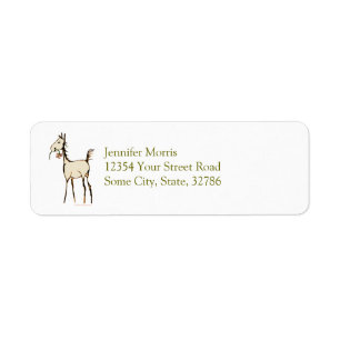 Cute Foal with Flower Return Address Label