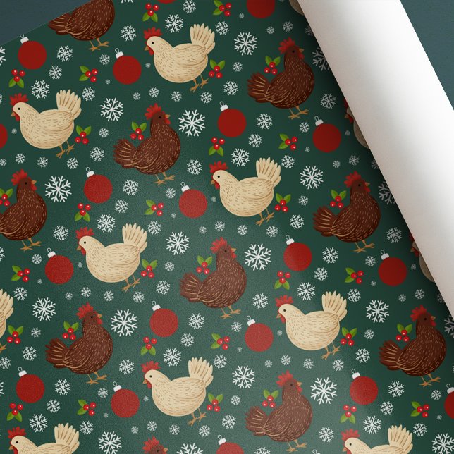 Cute Folk Art Rustic Christmas Wrapping Paper (Creator Uploaded)