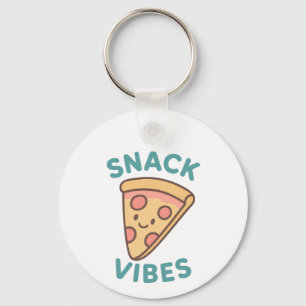 Cute Food Keychain – “Snack Vibes” Cartoon Design