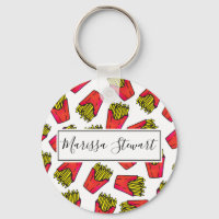 Cute Foodie French Fries Pattern