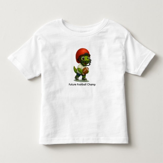 Cute Football Dino Shirt for toddlers (Front)