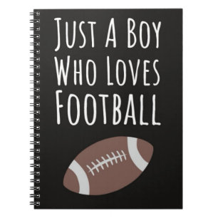 Cute Football Gifts For Boys Kids Back To School Notebook