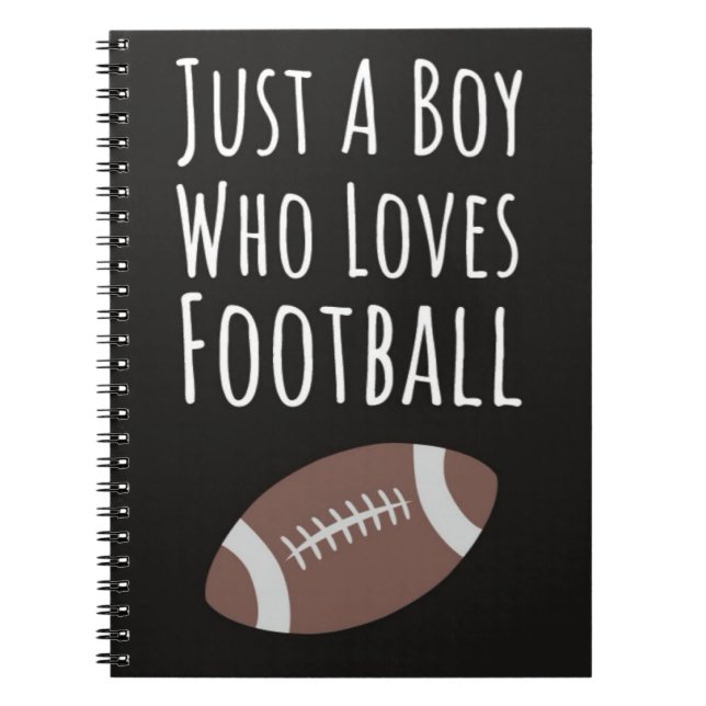 Cute Football Gifts For Boys Kids Back To School Notebook (Front)