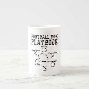Cute Football Mum Playbook Bone China Mug