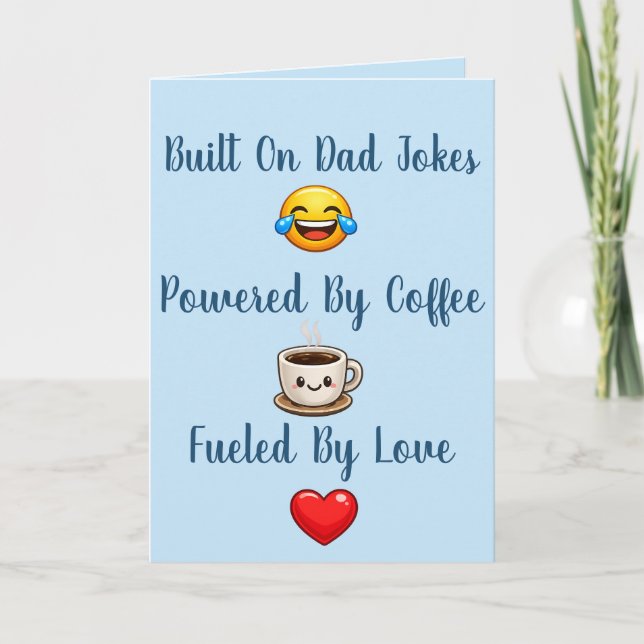 Cute For Dad Father's Day Card (Front)