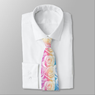 Cute For Him Rose Floral Tie
