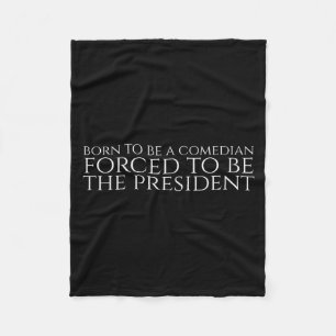 Cute Forced President Political Meme Trolling Fleece Blanket