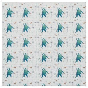 cute forest animal fabric