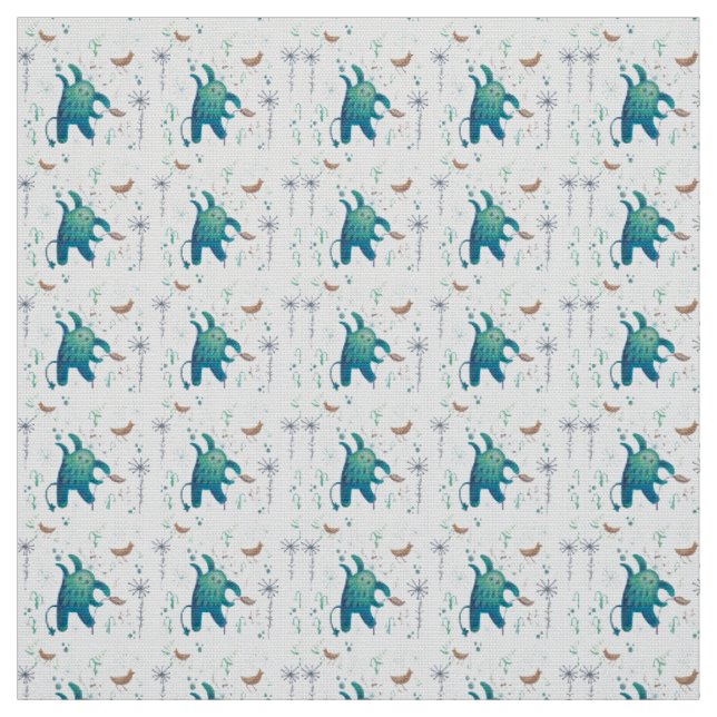 cute forest animal  fabric (Swatch)