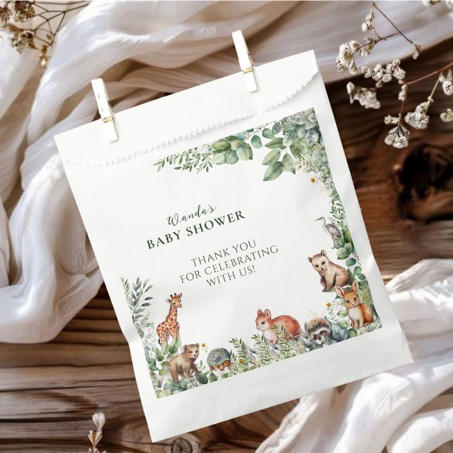 Cute Forest Animals Baby Shower Favour Bag (Creator Uploaded)