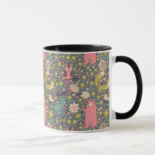 Cute Forest Animals Pattern Mug