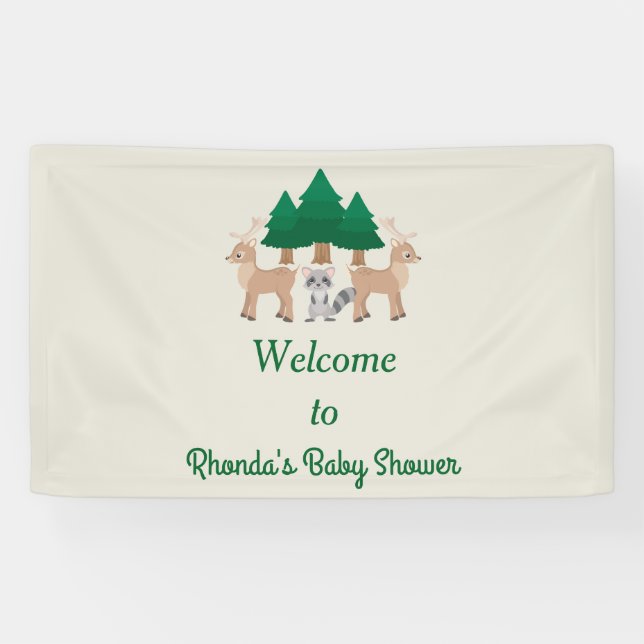 Cute Forest Creatures Poster Banner (Horizontal)