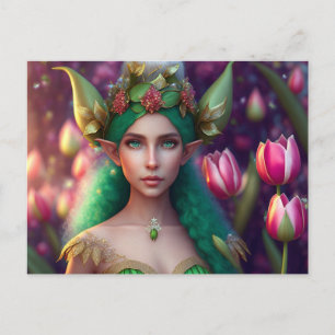 Cute Forest Elf, Postcard for Postcrossing