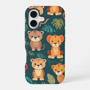 Cute Forest wild theme iPhone 16 Case