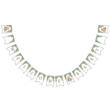 Cute Forest Woodland Animals Baby Shower Welcome