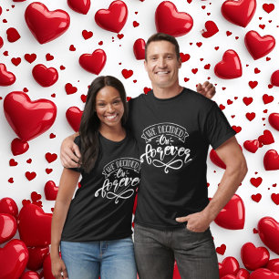 Cute forever word art engagement party T-Shirt
