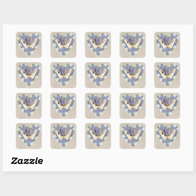 Cute Fox and Cardinal Winter Sticker (Sheet)